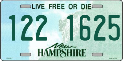 NH license plate 1221625