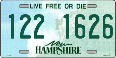 NH license plate 1221626