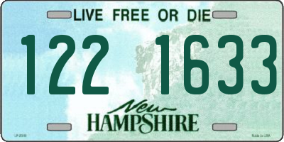 NH license plate 1221633