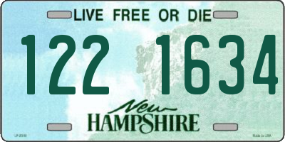 NH license plate 1221634