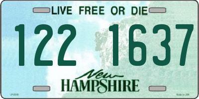 NH license plate 1221637