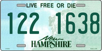 NH license plate 1221638