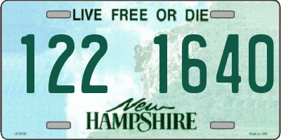 NH license plate 1221640