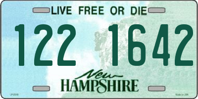 NH license plate 1221642