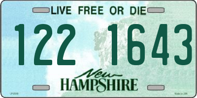 NH license plate 1221643