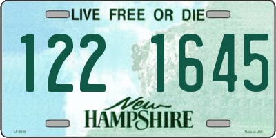 NH license plate 1221645