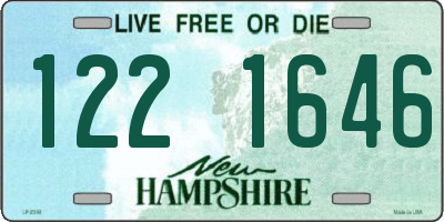 NH license plate 1221646