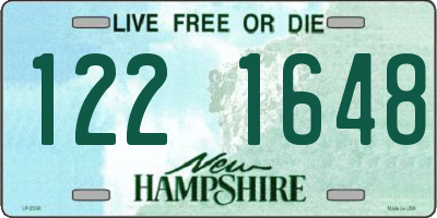 NH license plate 1221648