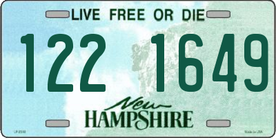 NH license plate 1221649