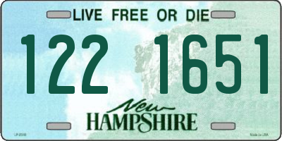 NH license plate 1221651
