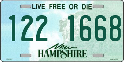 NH license plate 1221668