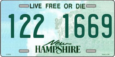 NH license plate 1221669
