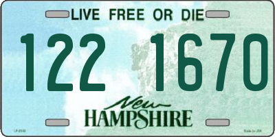 NH license plate 1221670