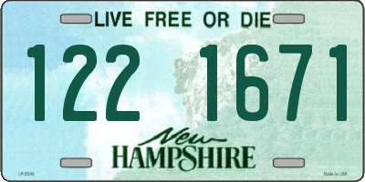 NH license plate 1221671