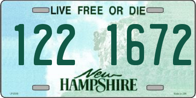 NH license plate 1221672
