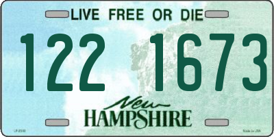 NH license plate 1221673