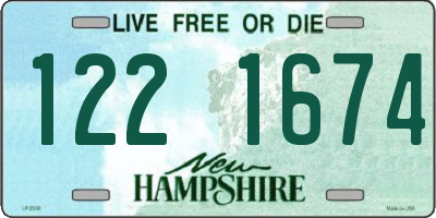 NH license plate 1221674