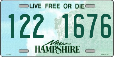 NH license plate 1221676