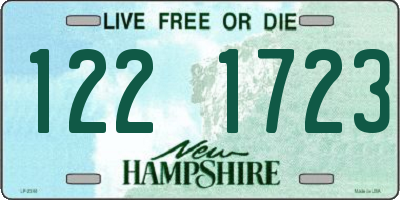 NH license plate 1221723