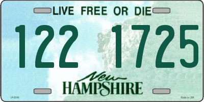 NH license plate 1221725