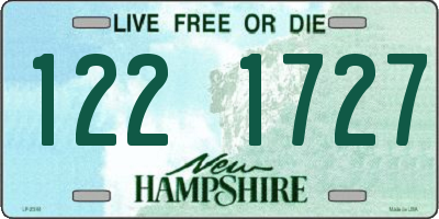 NH license plate 1221727