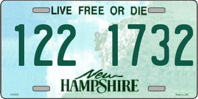 NH license plate 1221732
