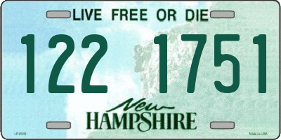 NH license plate 1221751