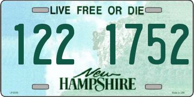 NH license plate 1221752