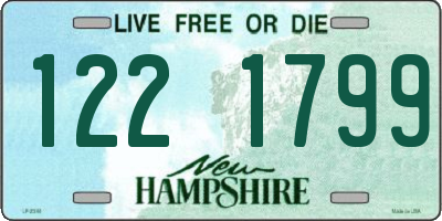NH license plate 1221799
