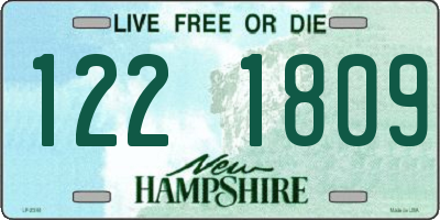 NH license plate 1221809