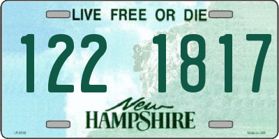 NH license plate 1221817