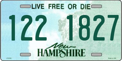 NH license plate 1221827