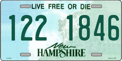 NH license plate 1221846