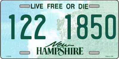 NH license plate 1221850