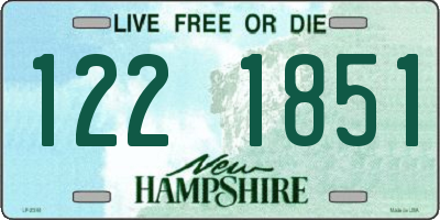 NH license plate 1221851
