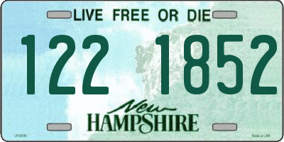 NH license plate 1221852