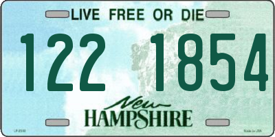 NH license plate 1221854