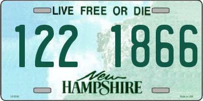 NH license plate 1221866