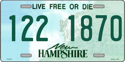 NH license plate 1221870