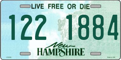 NH license plate 1221884