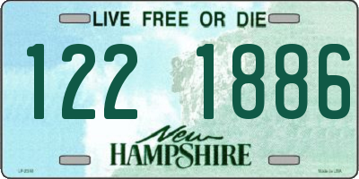 NH license plate 1221886