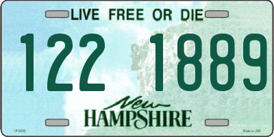 NH license plate 1221889