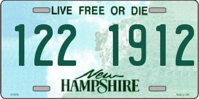 NH license plate 1221912