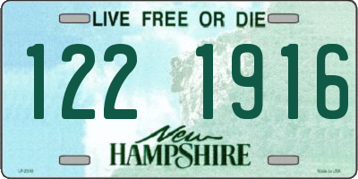 NH license plate 1221916
