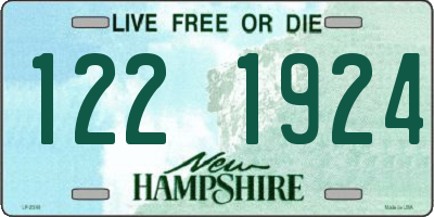 NH license plate 1221924