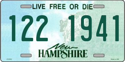 NH license plate 1221941