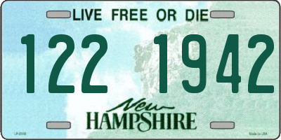 NH license plate 1221942