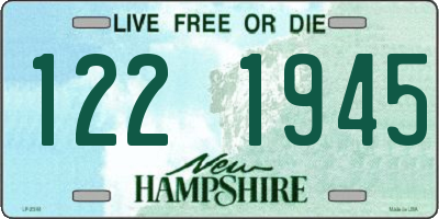 NH license plate 1221945