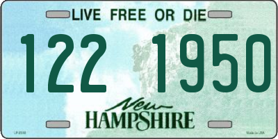 NH license plate 1221950