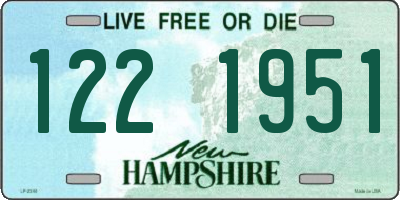 NH license plate 1221951
